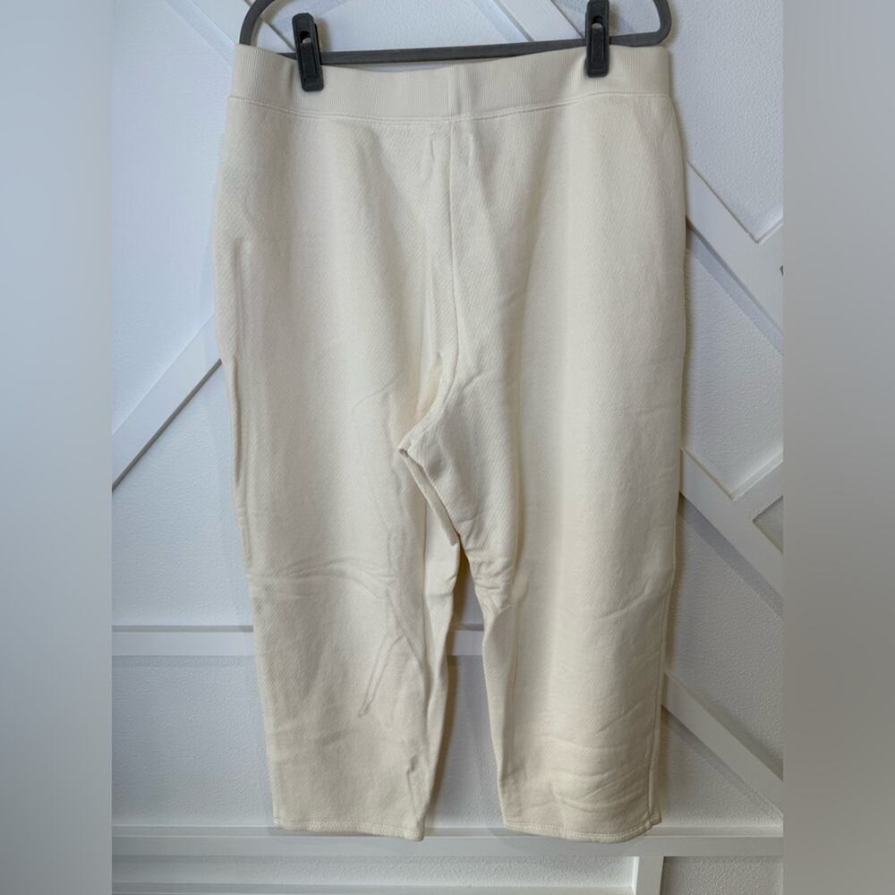 NWT Madewell MWL Airyterry Stitched Pocket Tapered Sweatpants Cream Size 2X - Picture 7 of 12